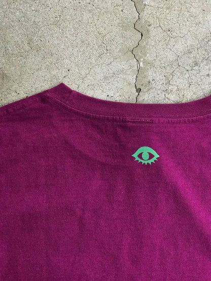 ONE LINE SWIRL TEE / STRANGE PURPLE
