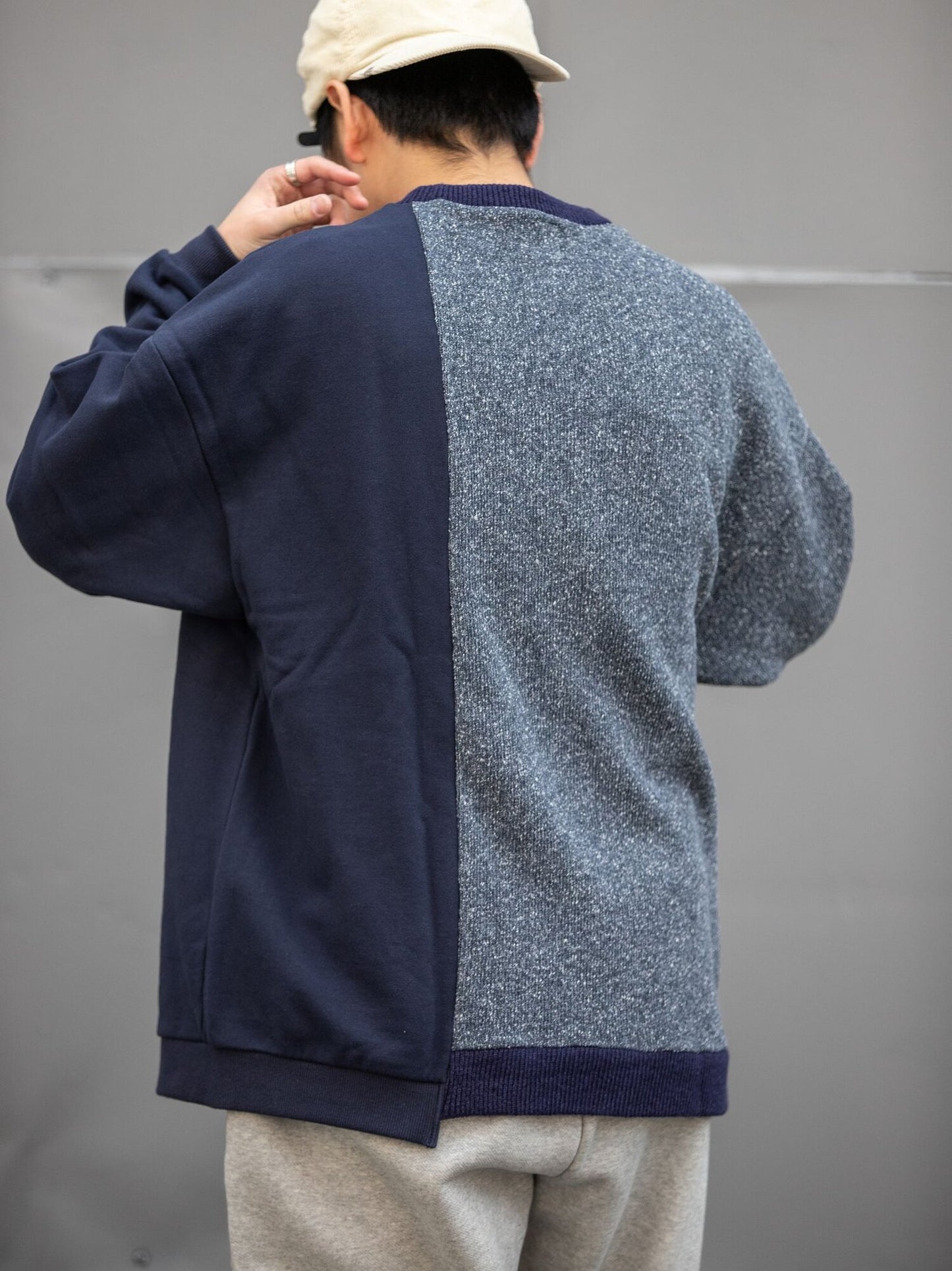 TPS-288 / GRUNGEBOY KNIT for FLATBUSH / NAVY