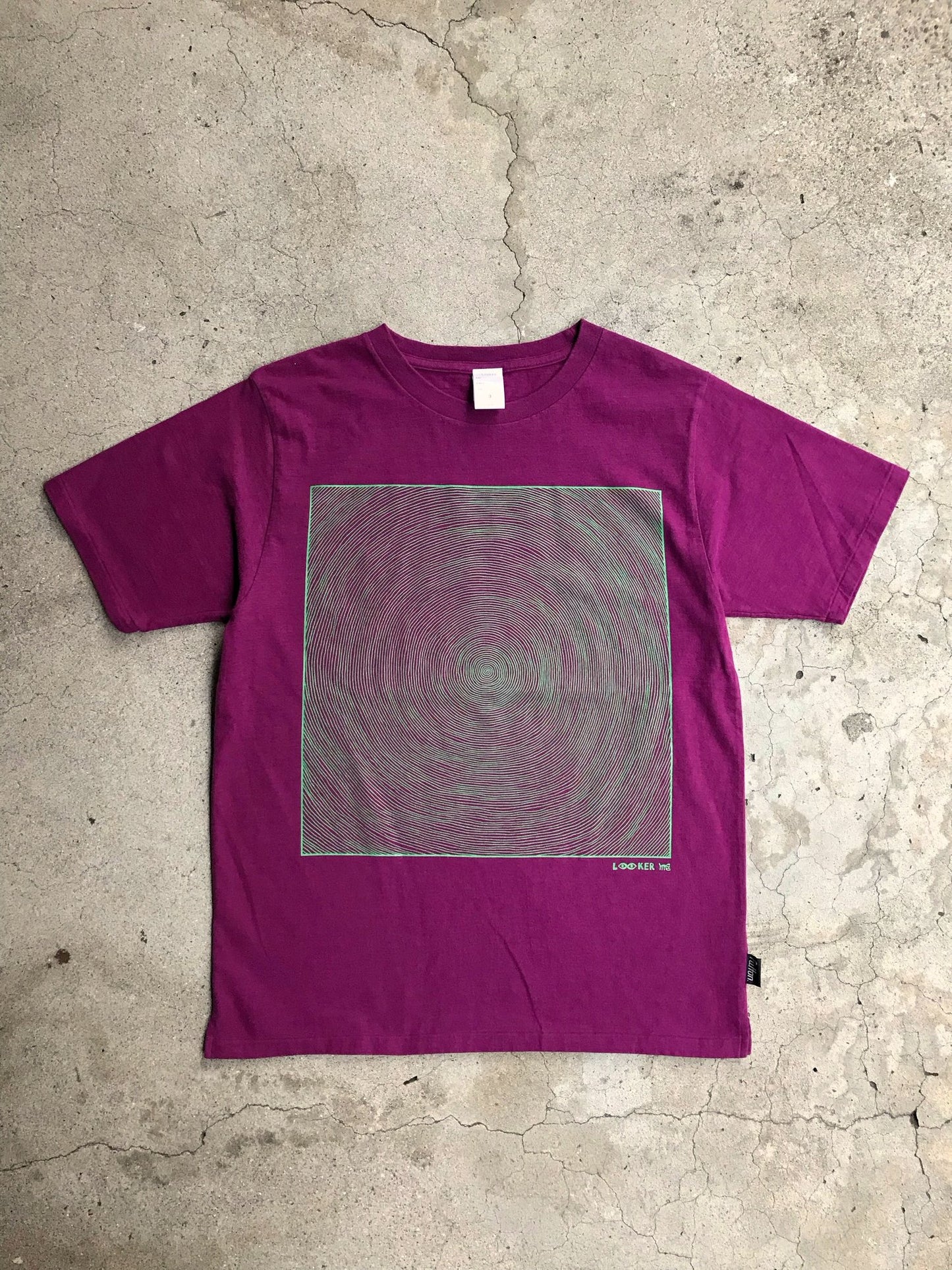 ONE LINE SWIRL TEE / STRANGE PURPLE