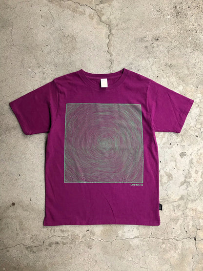 ONE LINE SWIRL TEE / STRANGE PURPLE