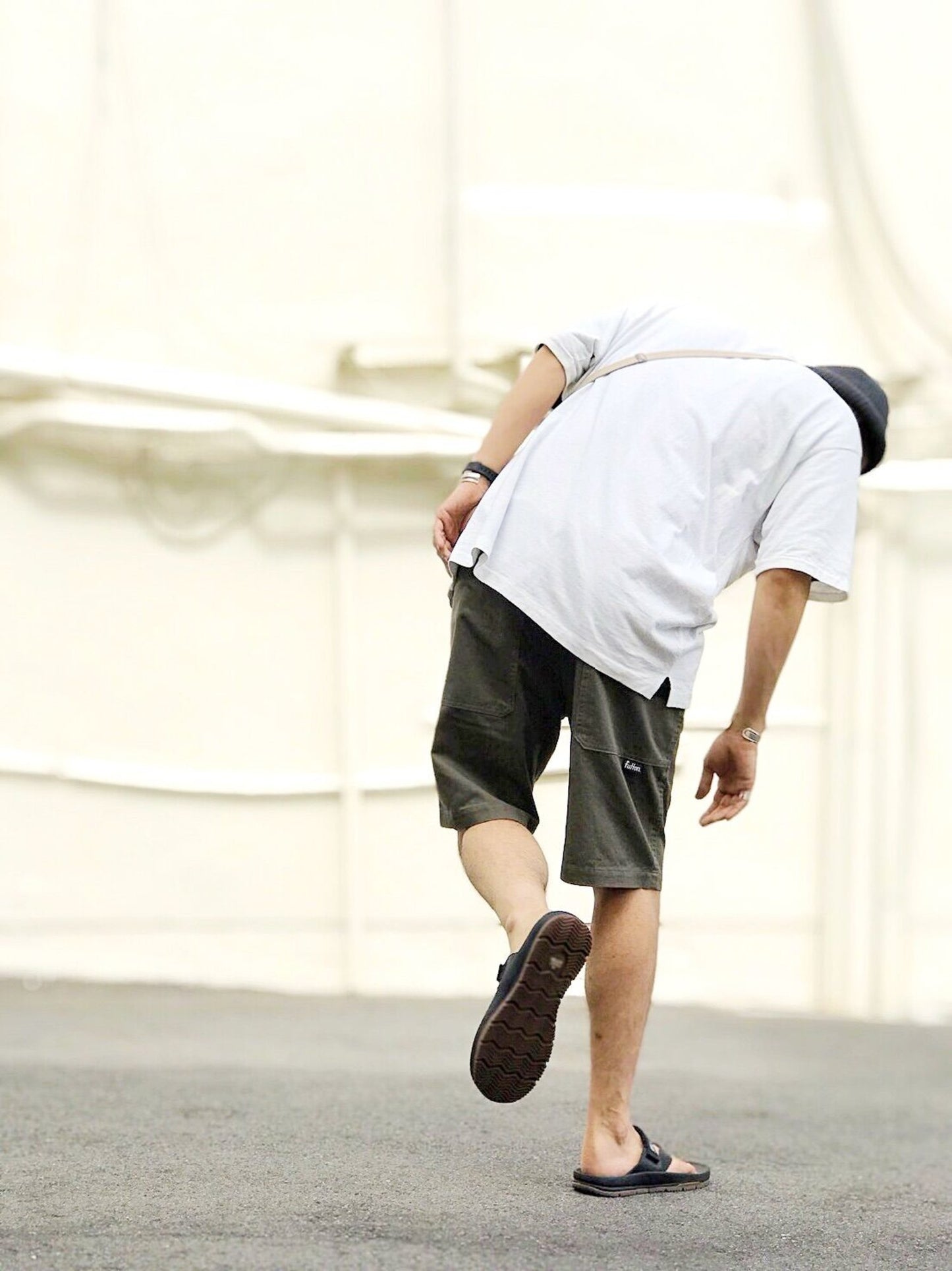 FRANKLIN Short Pants / charcoal