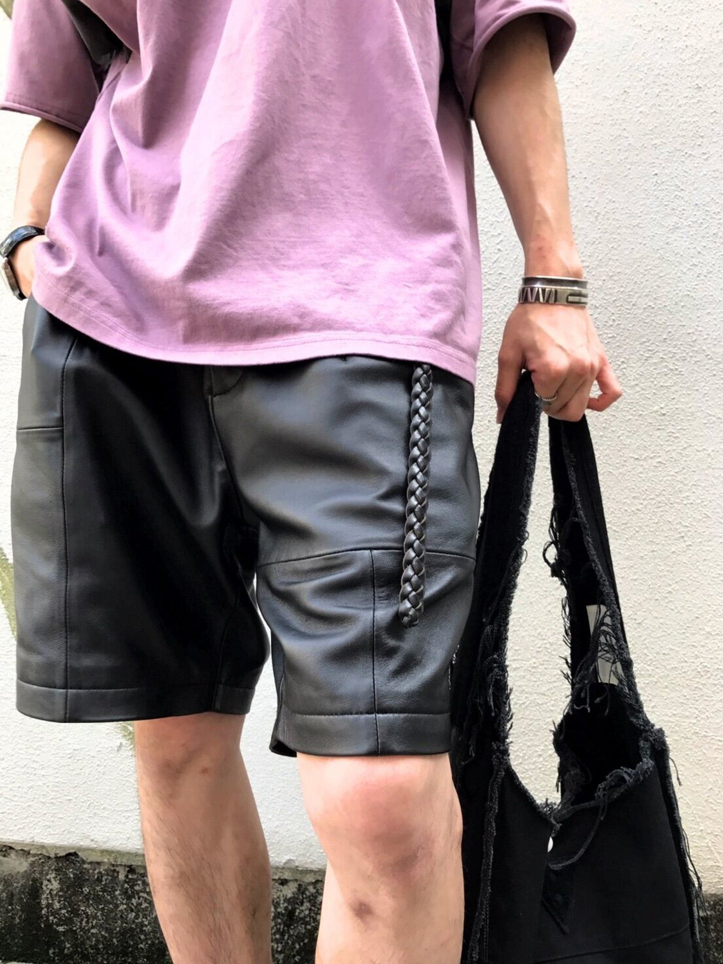 Necessary Leather Shorts / black