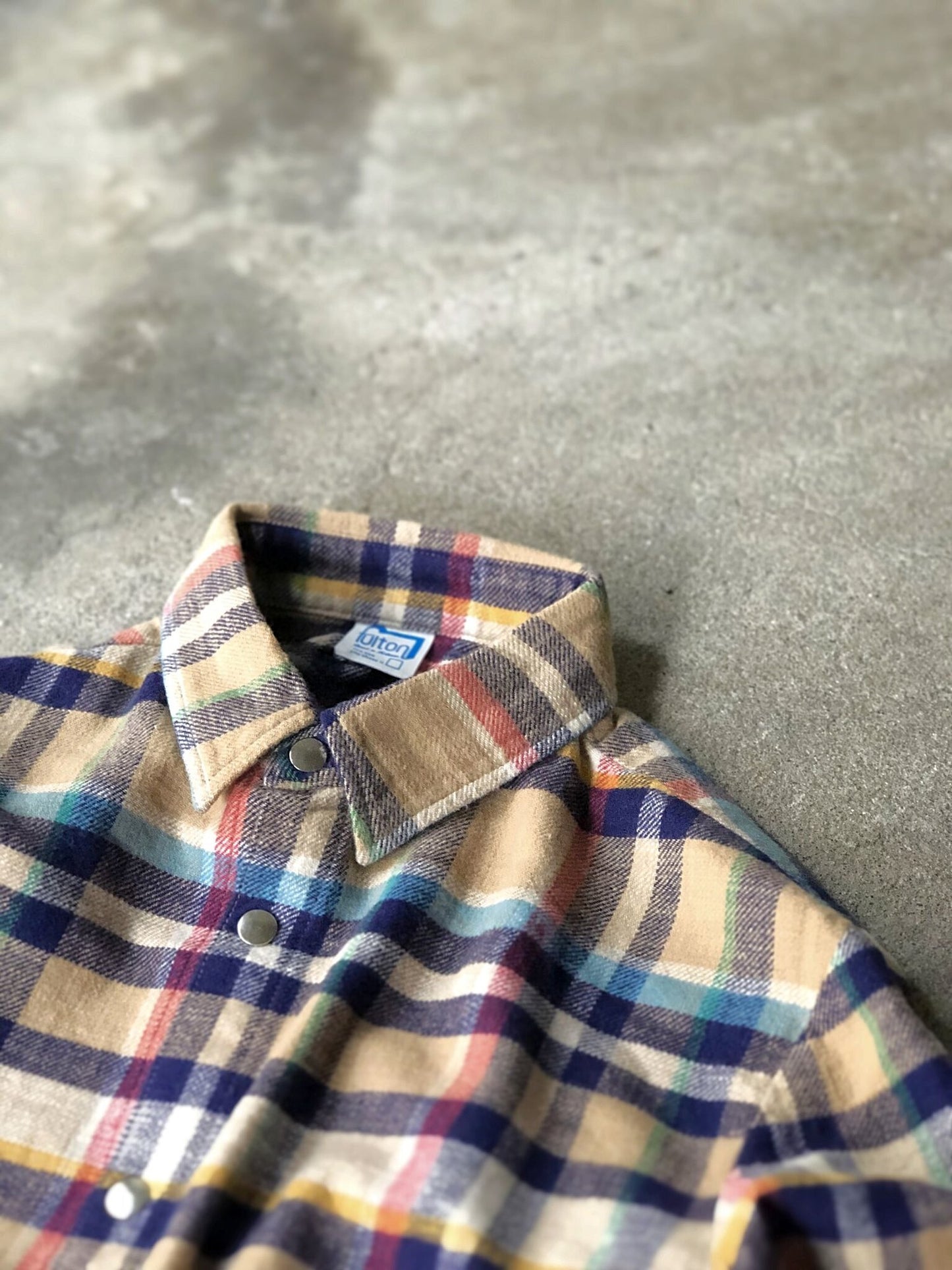 GOWANUS JKT(FLANNEL CHECK) / BEIGE