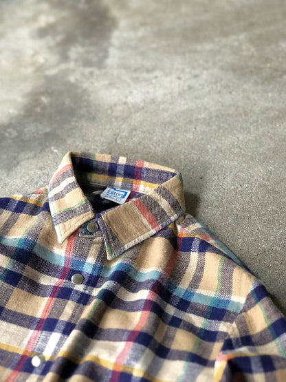 GOWANUS JKT(FLANNEL CHECK) / BEIGE