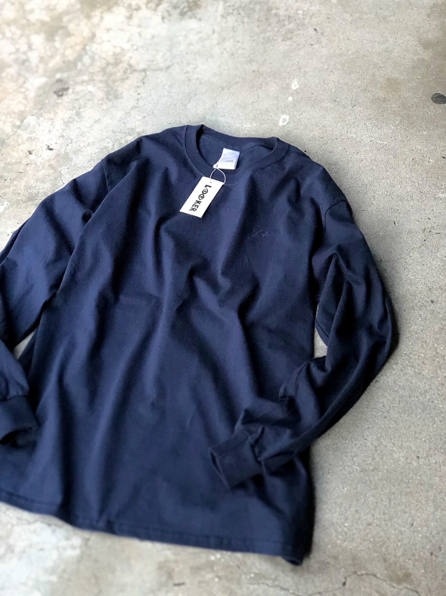 LOOK.73 / HIBISCUS LONG TEE / NAVY