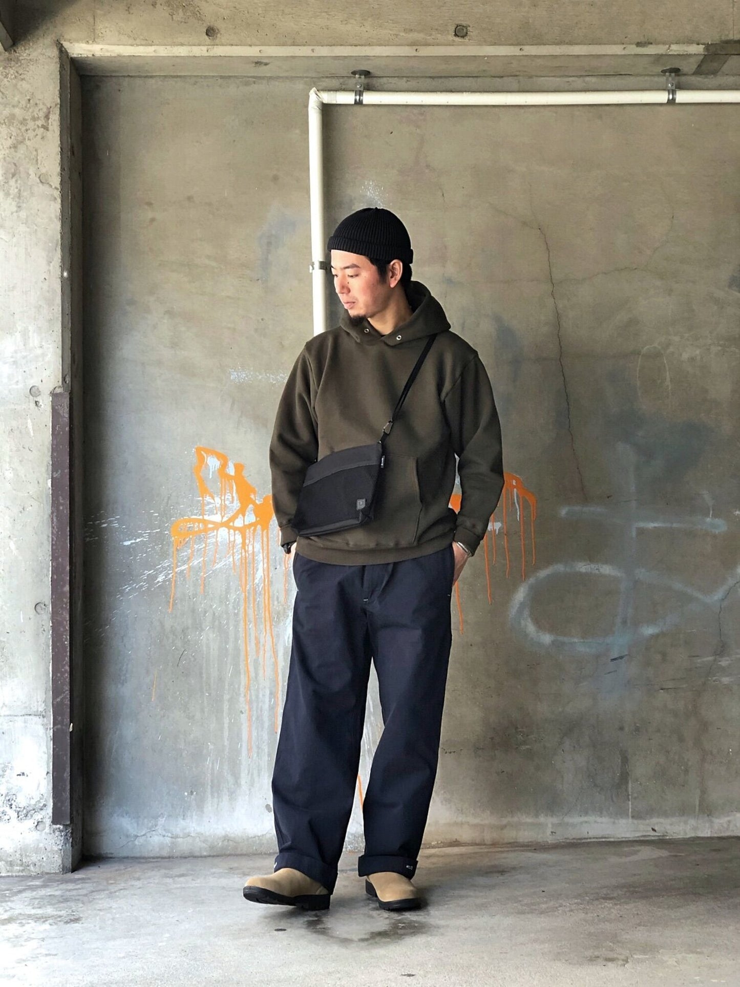 LIKE "VINTAGE" CHINO PANTS / NAVY