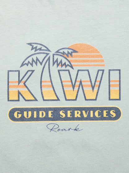 "NZ TOURIST" L/S TEE / Slate blue