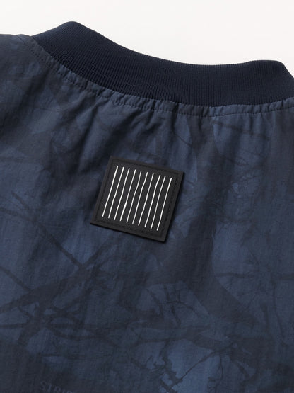 BASEBALL HALF ZIP JACKET / Navy tree camo