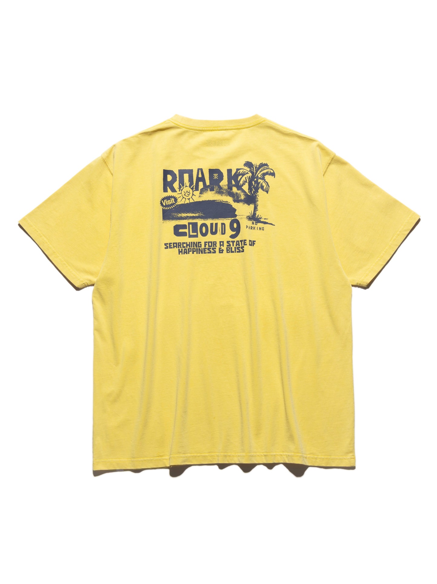 "CLOUD 9" WELL WORN TEE / Yellow