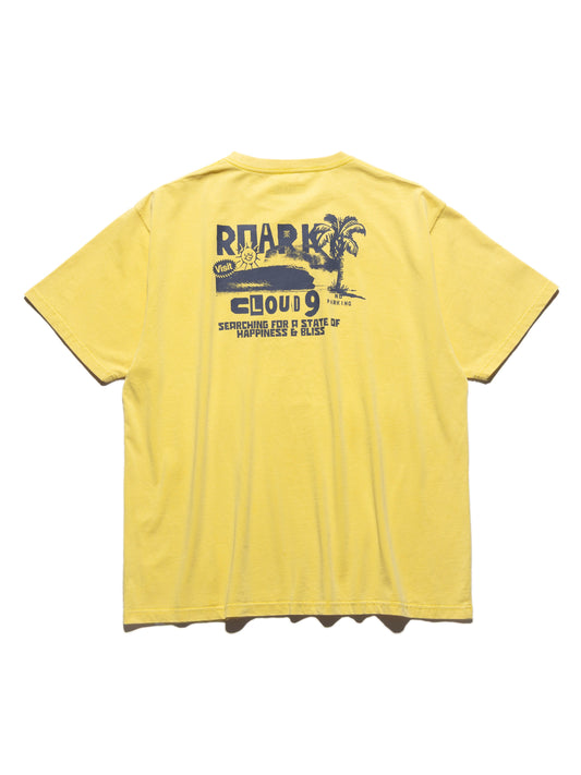 "CLOUD 9" WELL WORN TEE / Yellow