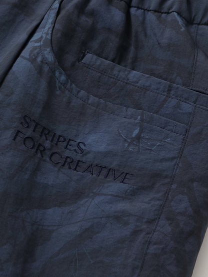 WIDE TAPERED EASY PANTS (REAL TREE CAMO) / Navy tree camo