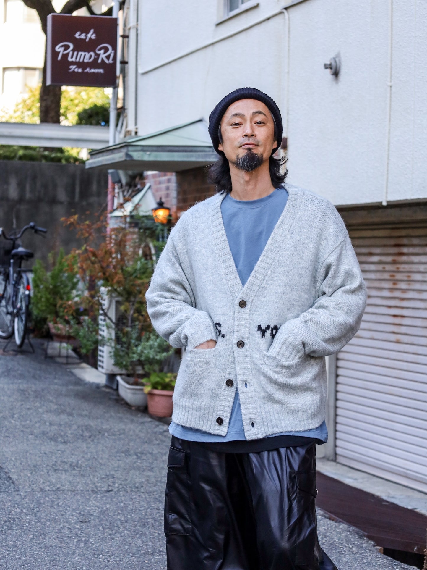 MBYN VOOHAIR CARDIGAN / Ash