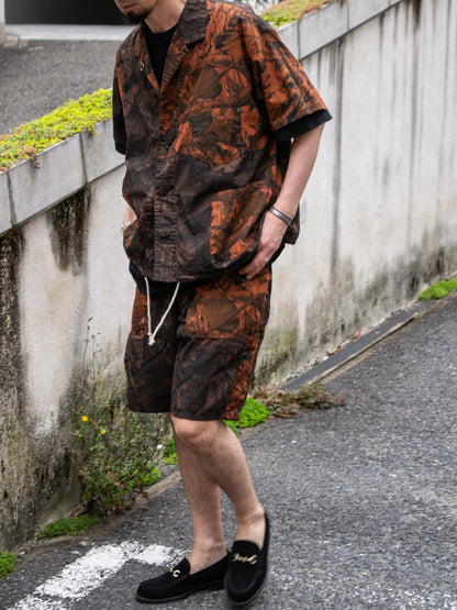 PATCH WORK BAKER SHORTS / Orange