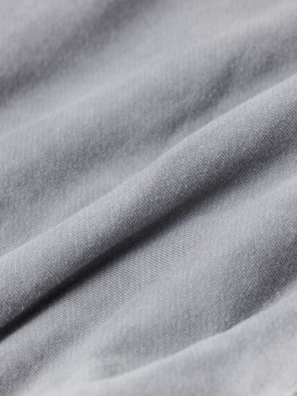 PIGMENT DYED SIDE LIB SWEAT PARKA / Gray