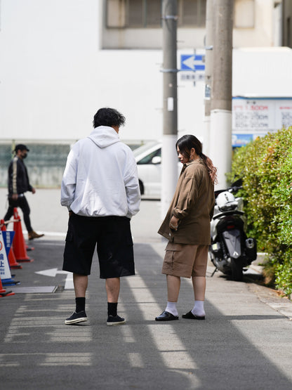 LINEN CARGO 3/4 / Camel