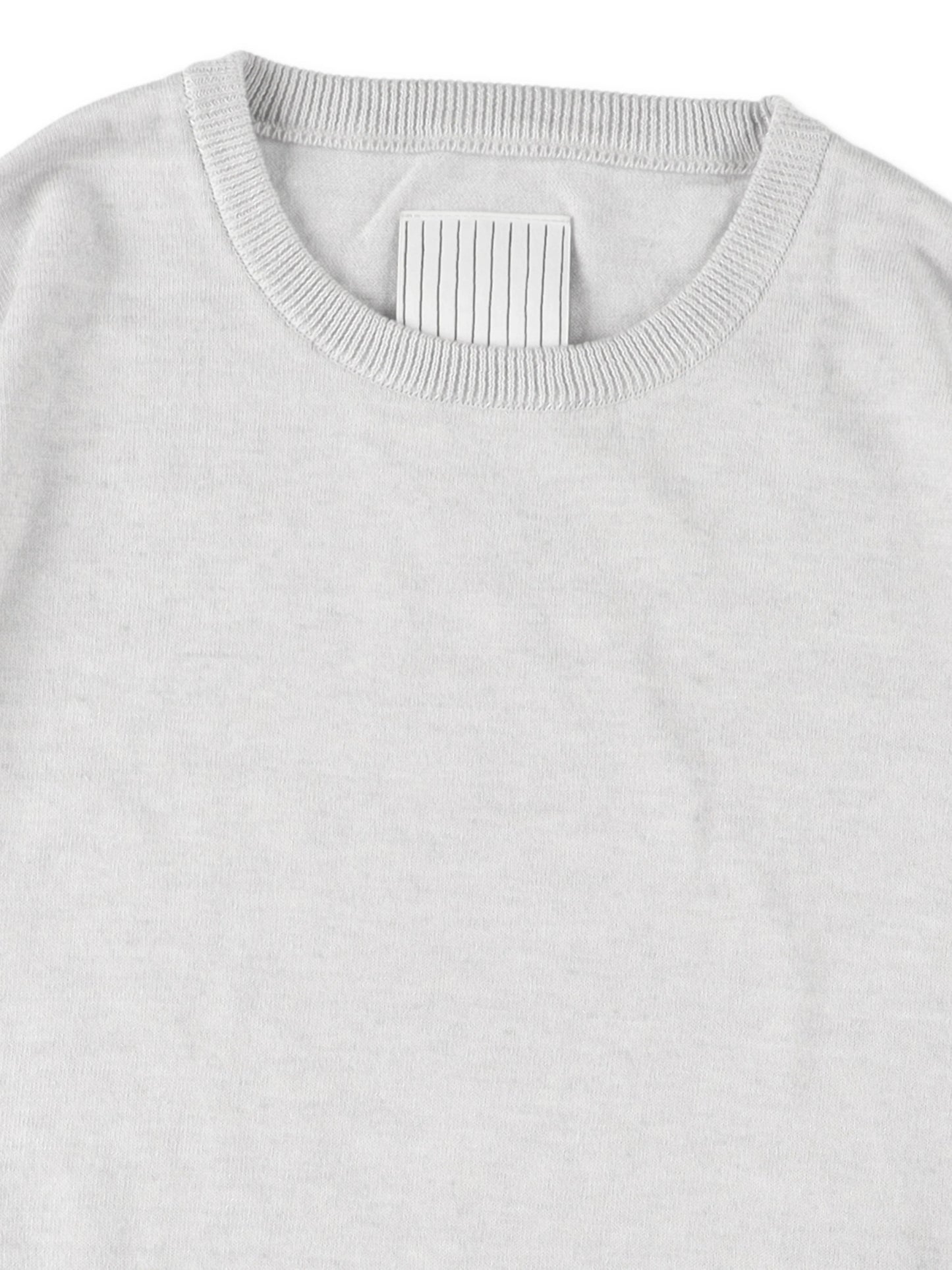 BIG LS COTTON KNIT TEE / Gray M