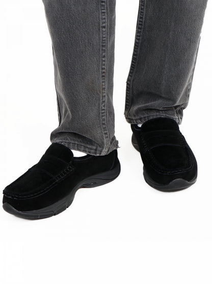 HYBRID LOAFERS / Black suede