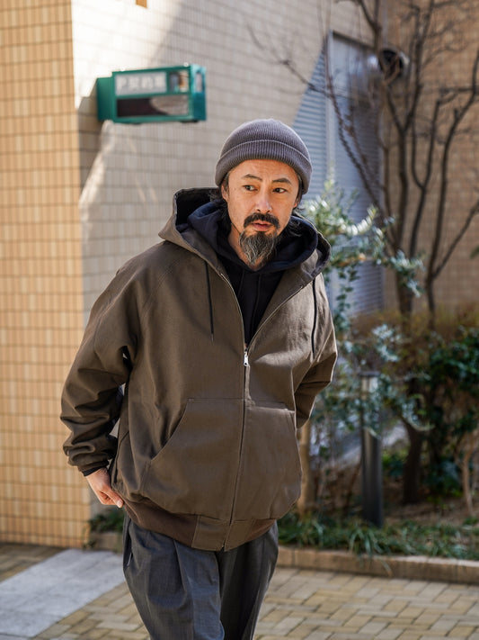 DUCK HOODY JACKET / Grey