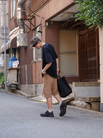 LINEN CARGO 3/4 / Camel