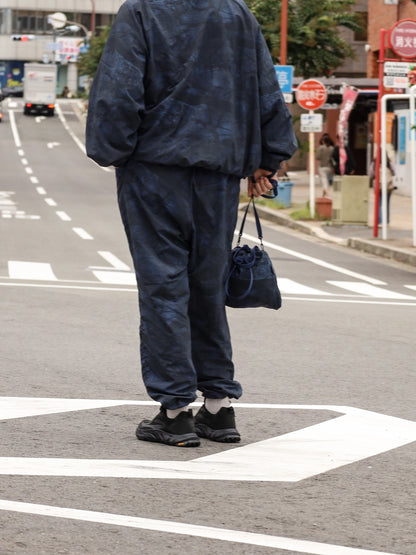 WIDE TAPERED EASY PANTS (REAL TREE CAMO) / Navy tree camo