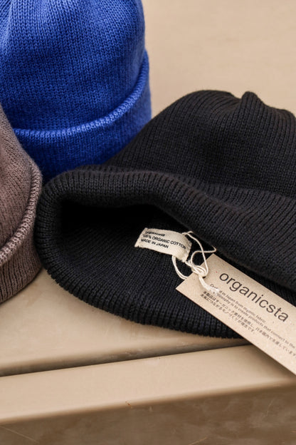 ORGANIC COTTON VERY SOFT ROLL BEANIE / 3colors