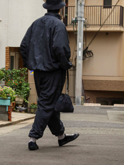 WIDE TAPERED EASY PANTS (REAL TREE CAMO) / Black tree camo