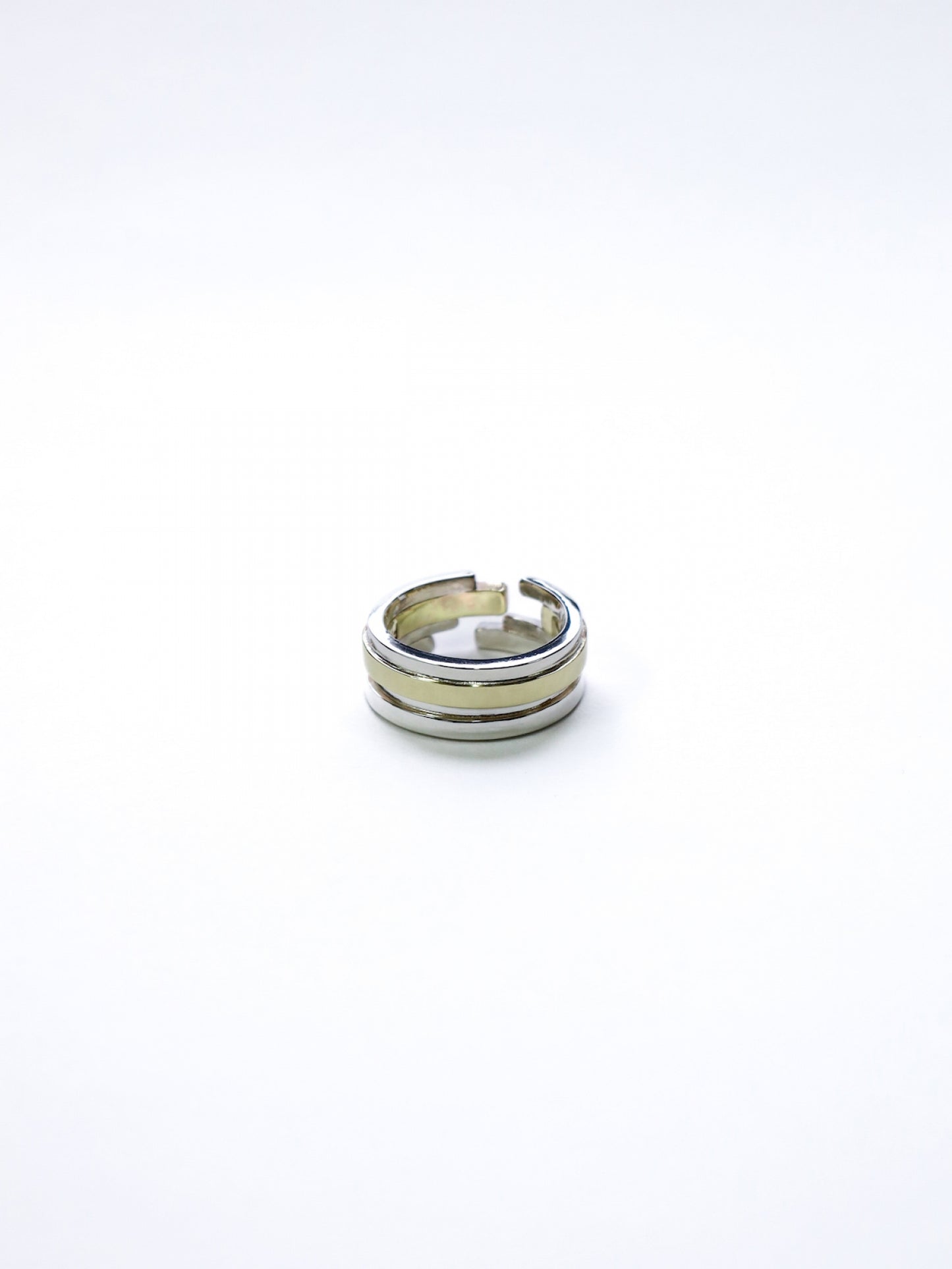 UNEVEN BARS RING / Silver × Brass