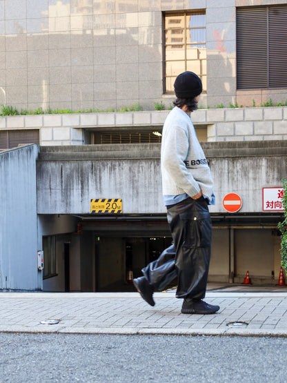 MBYN VOOHAIR CARDIGAN / Ash