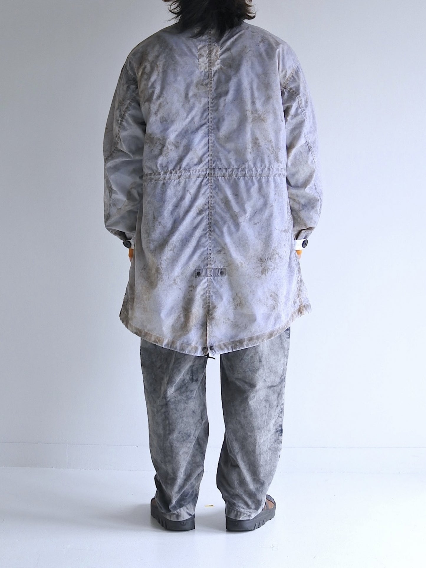 DIRTPAINT NYLON MODS COAT / White