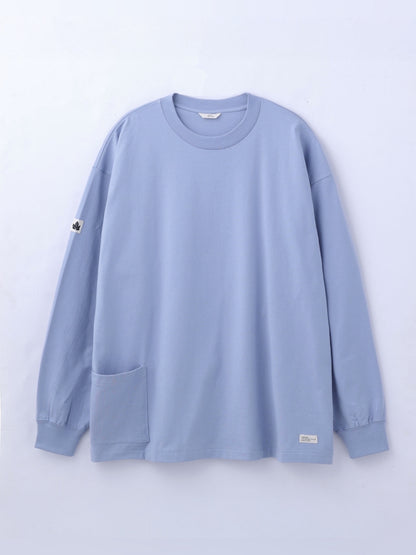 ORGANIC COTTON CHILL POCKET LONG TEE / Blue