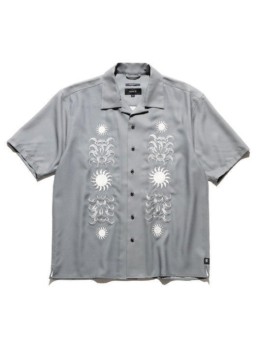 "PALM EMBROIDERY" GONZO S/S / Moon
