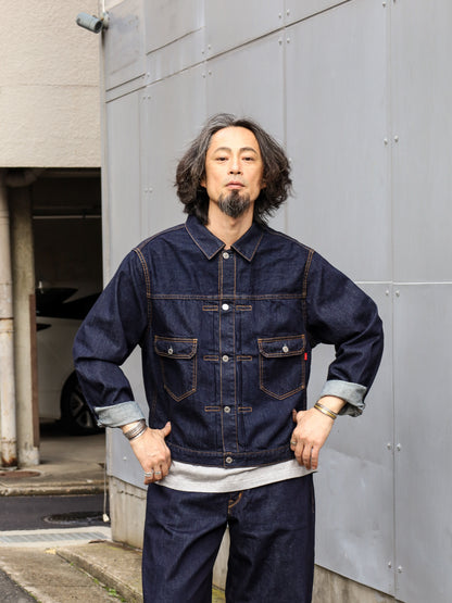 DOUBLE POCKET DENIM JACKET / Indigo