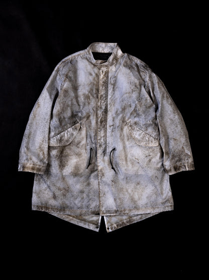 DIRTPAINT NYLON MODS COAT / White