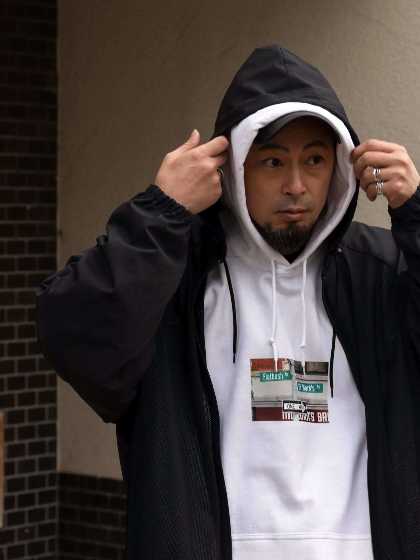 【212.MAG×fulton】FLATBUSH HOODY / White