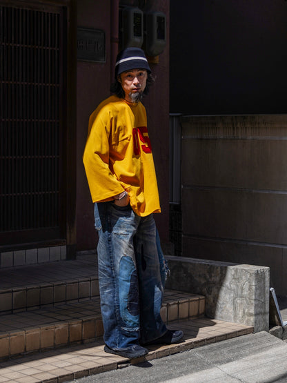 REMAKED WIDE 5P DENIM PANTS / Indigo