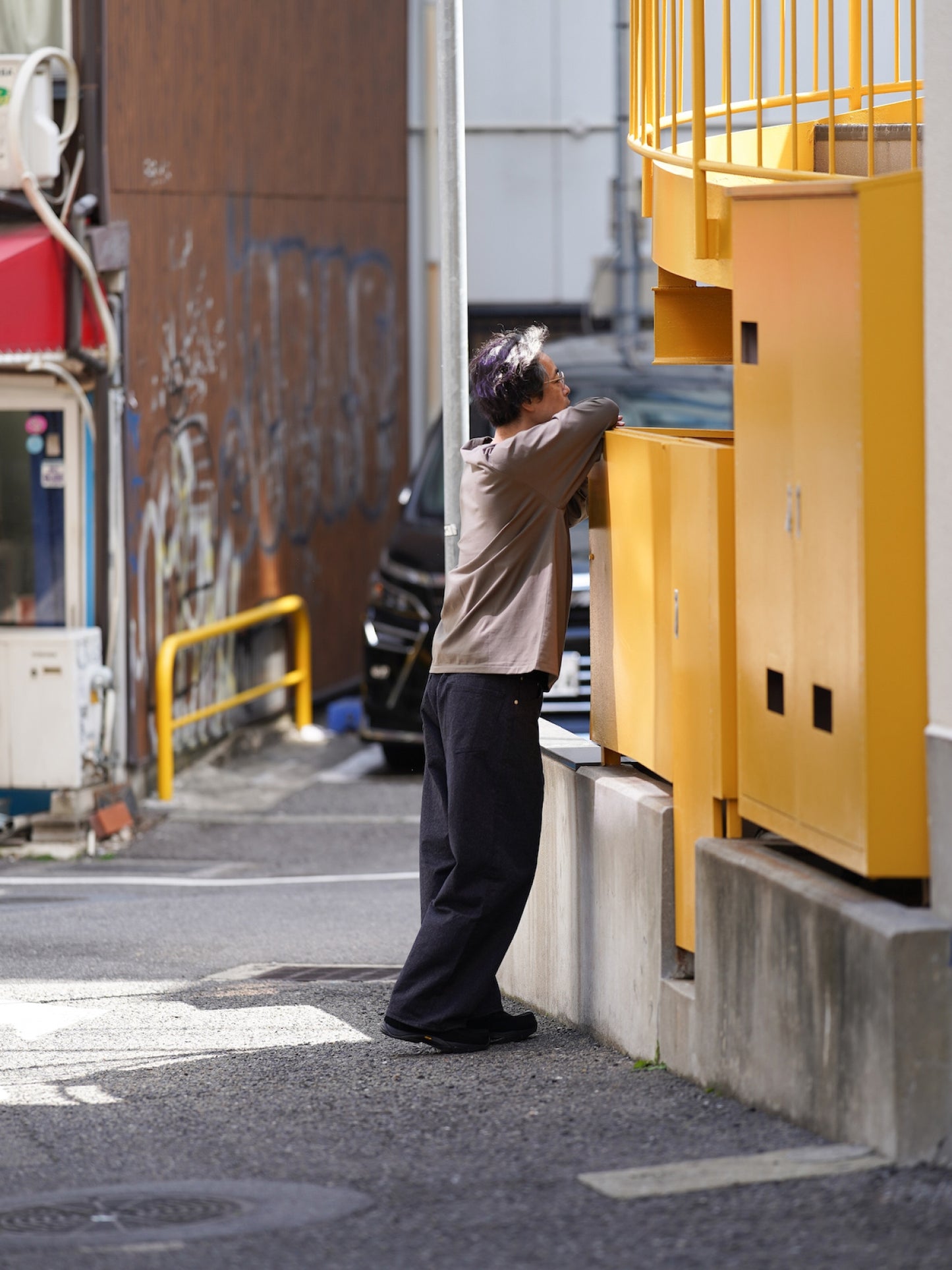 ファットパンツ / メランジェデニム