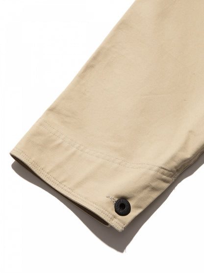 "SEEK & EXPLORE" DUCK DUNGAREE ENGINEER JACKET / Sand beige