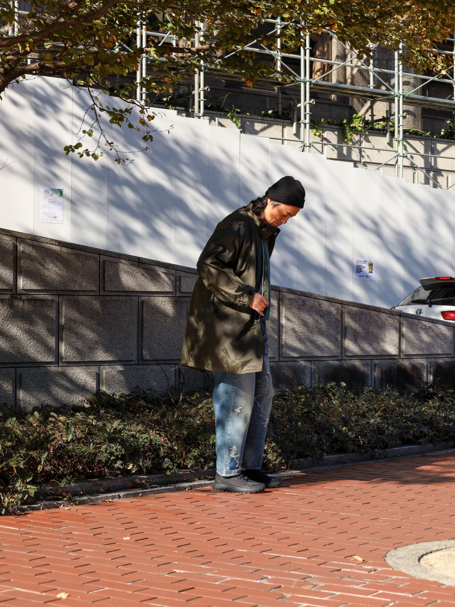 DIRTPAINT NYLON MODS COAT / Olive – FLATBUSH