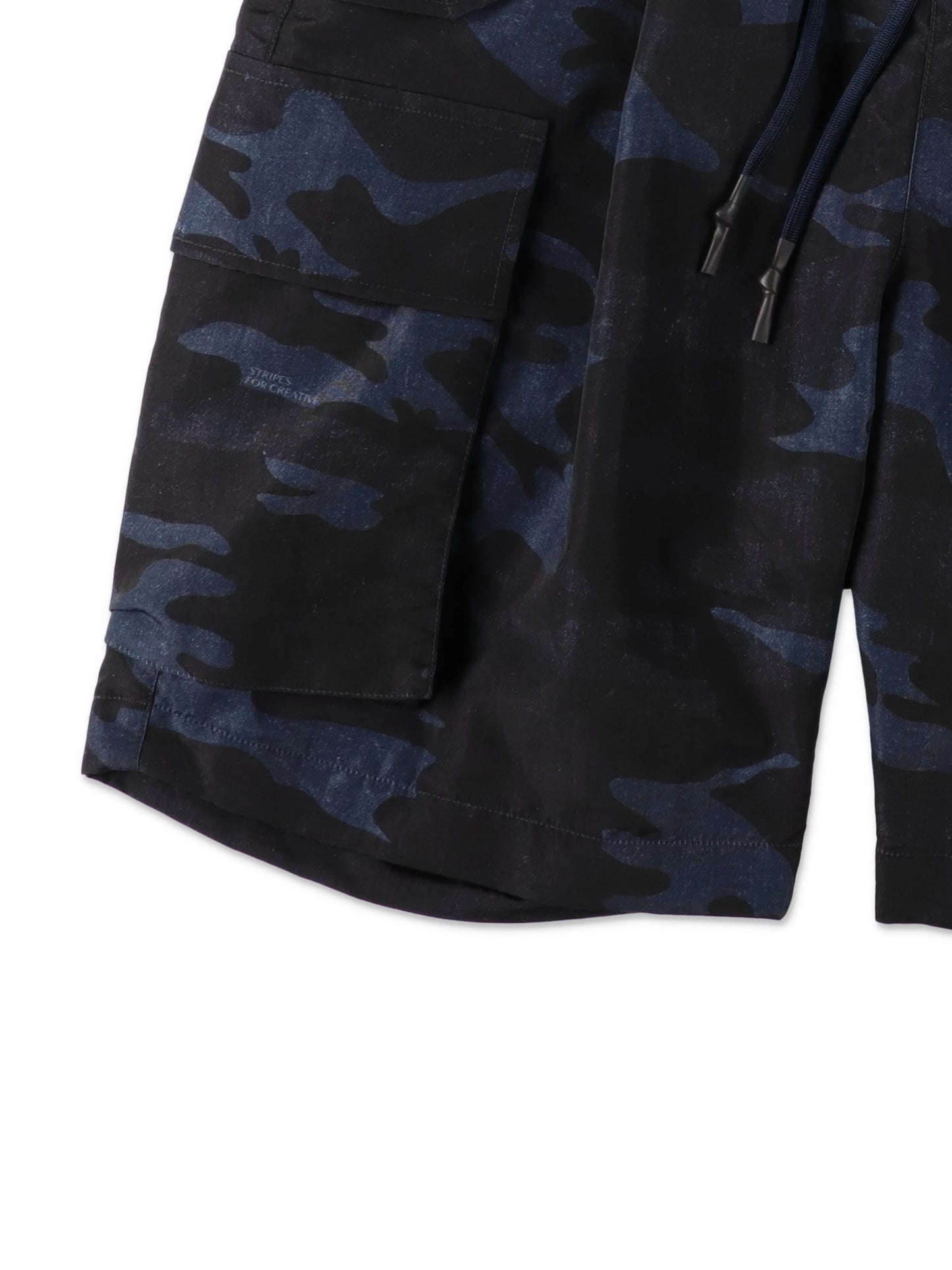 CAMO BAGGY CARGO SHORTS / Navy Camo