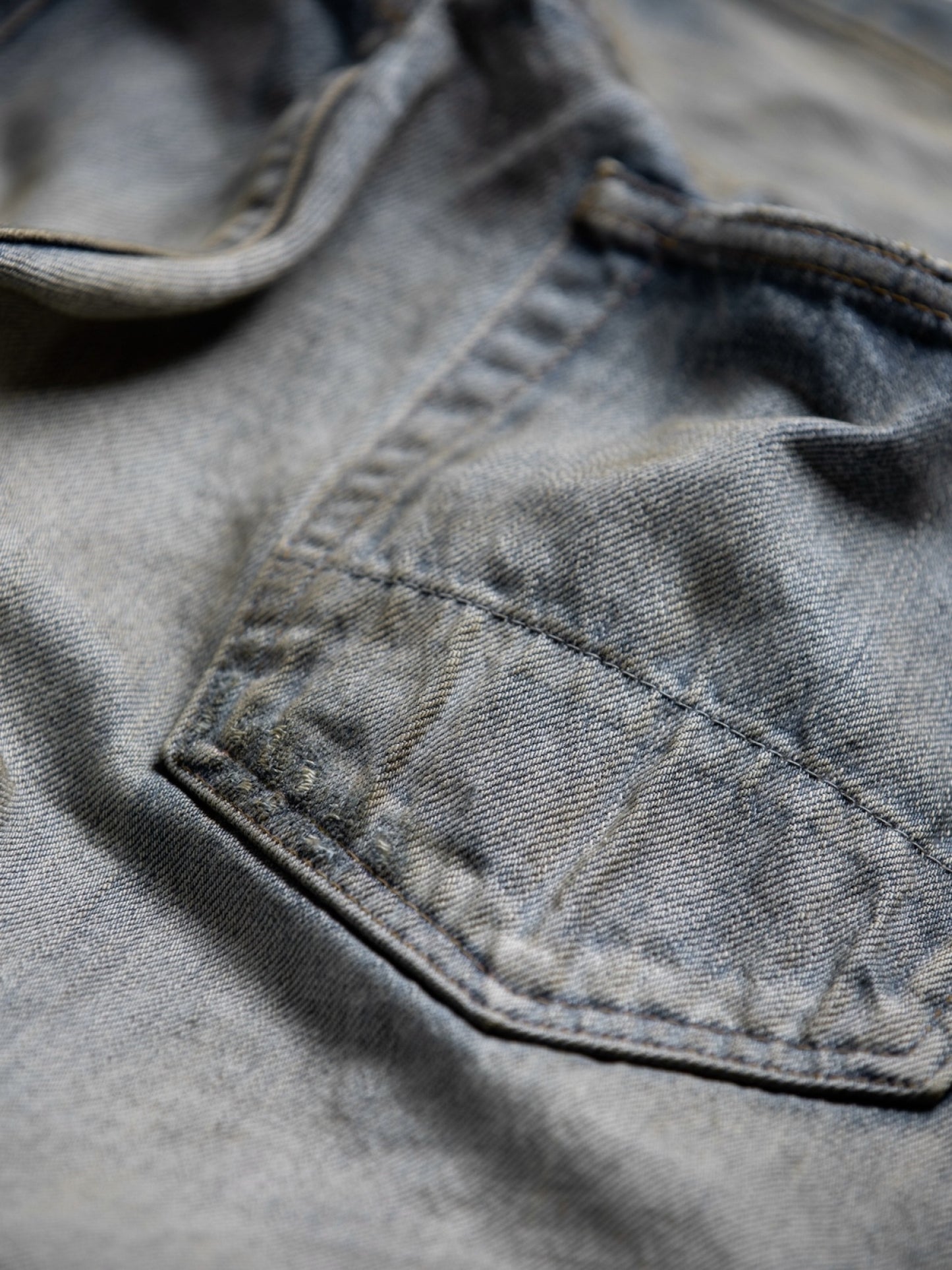 HARD REMAKED REGULAR TAPERED 5P PANTS / Indigo(remake)