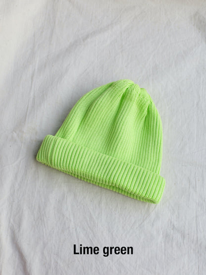 COTTON ROLL UP BEANIE / 13colors