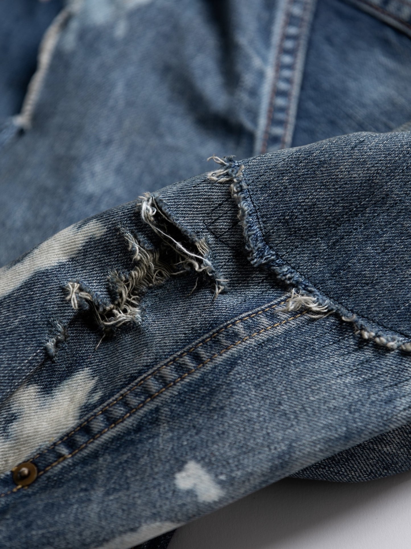 HARD REMAKED FRONT TUCK DENIM JACKET / Indigo(remake)