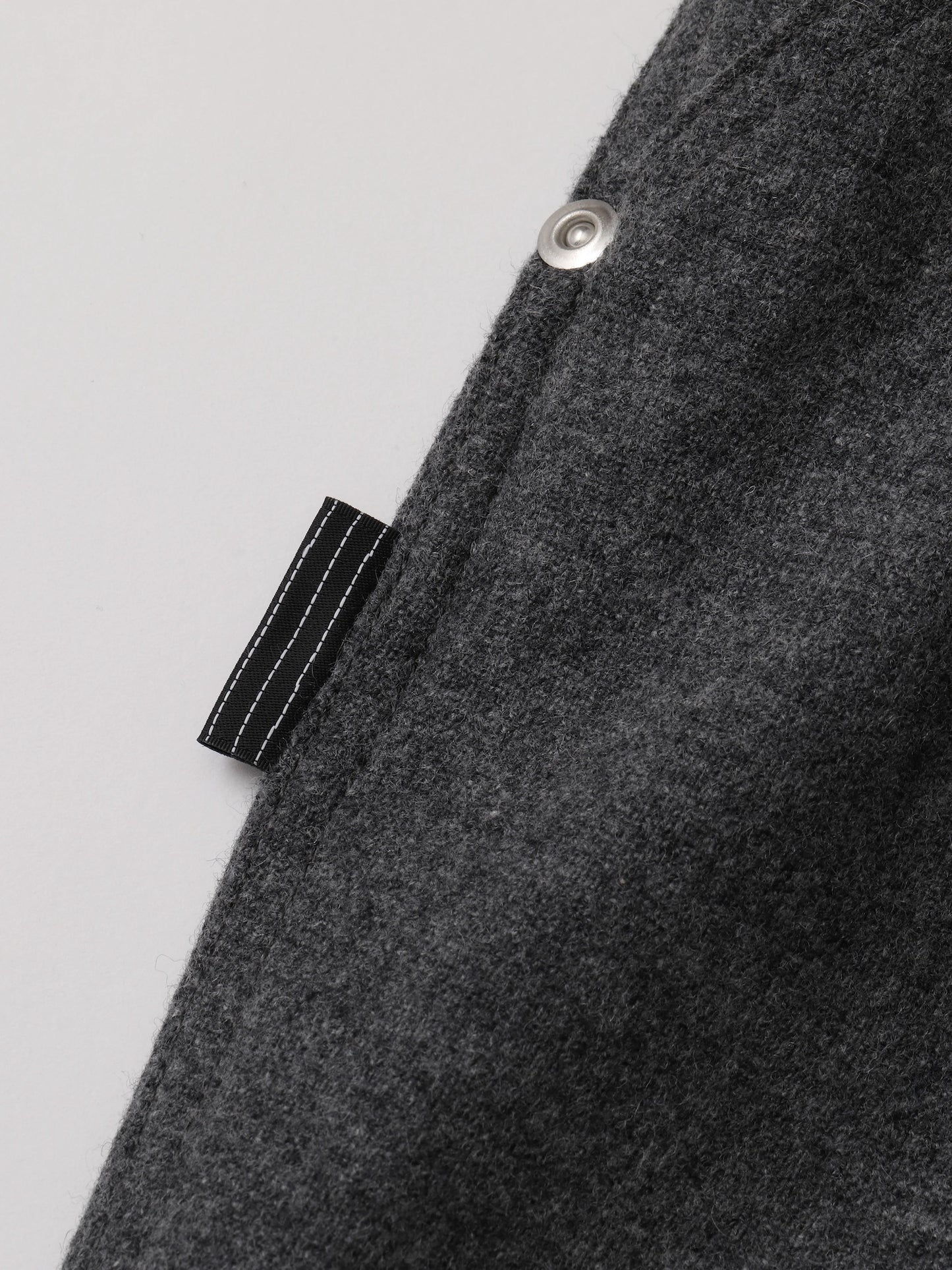 CASHMERE WOOL DOUBLE KNEE PANTS / Grey M