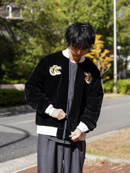 REVERSIBLE "SKAJAN" DOWN JACKET / BK/Navy