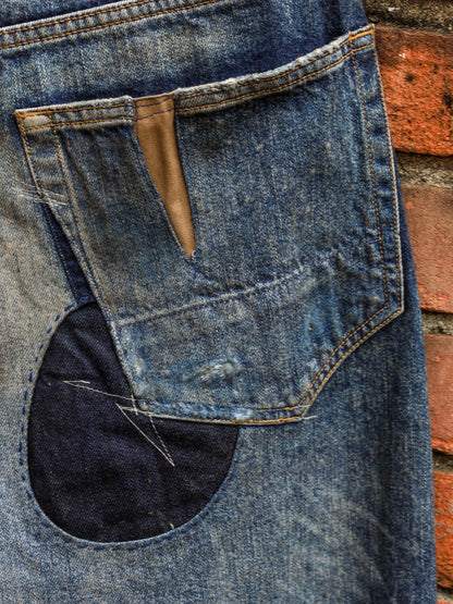 REMAKED WIDE 5P DENIM PANTS / Indigo
