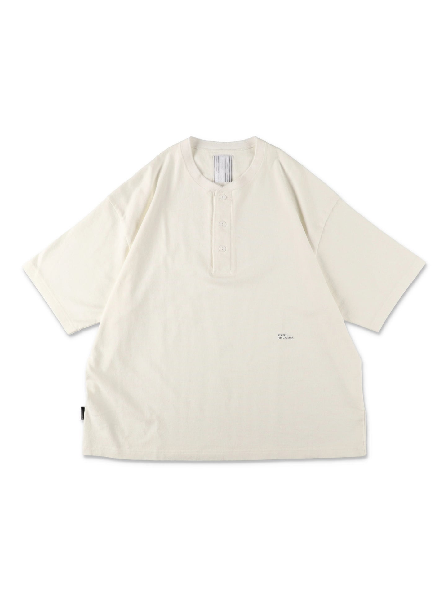 HENRY NECK SS TEE / White