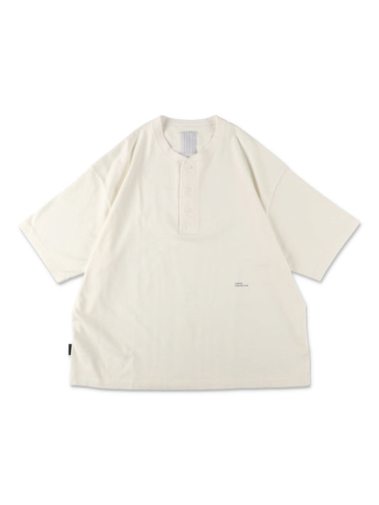 HENRY NECK SS TEE / White