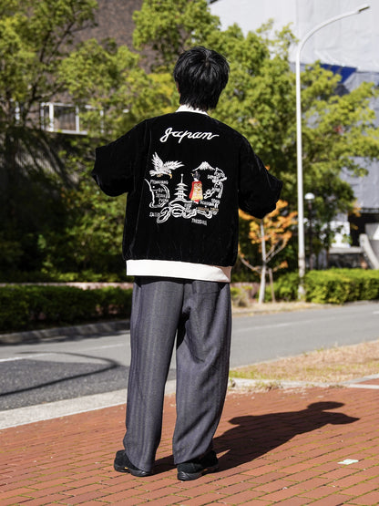 REVERSIBLE "SKAJAN" DOWN JACKET / BK/Navy