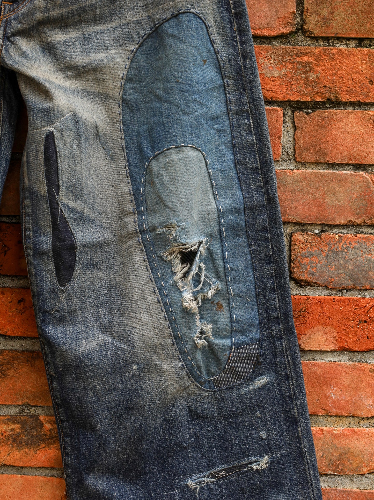REMAKED WIDE 5P DENIM PANTS / Indigo