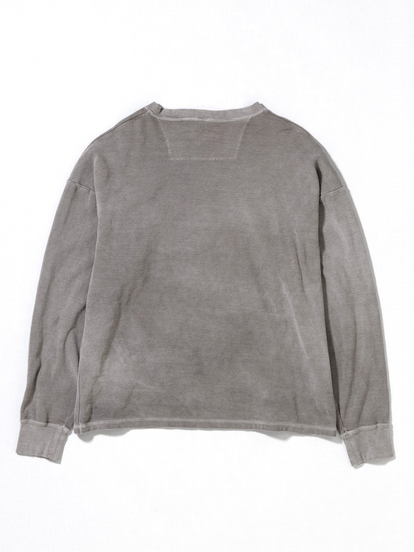 PIGMENT THERMAL HENLEY NECK L/S T-SHIRTS / Dusty Gray
